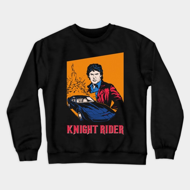 Knight Rider - Michael Knight - Kitt Supercar Crewneck Sweatshirt by Vector-Planet